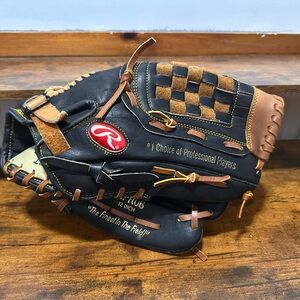 Rawlings Pro Series Black and Tan Glove